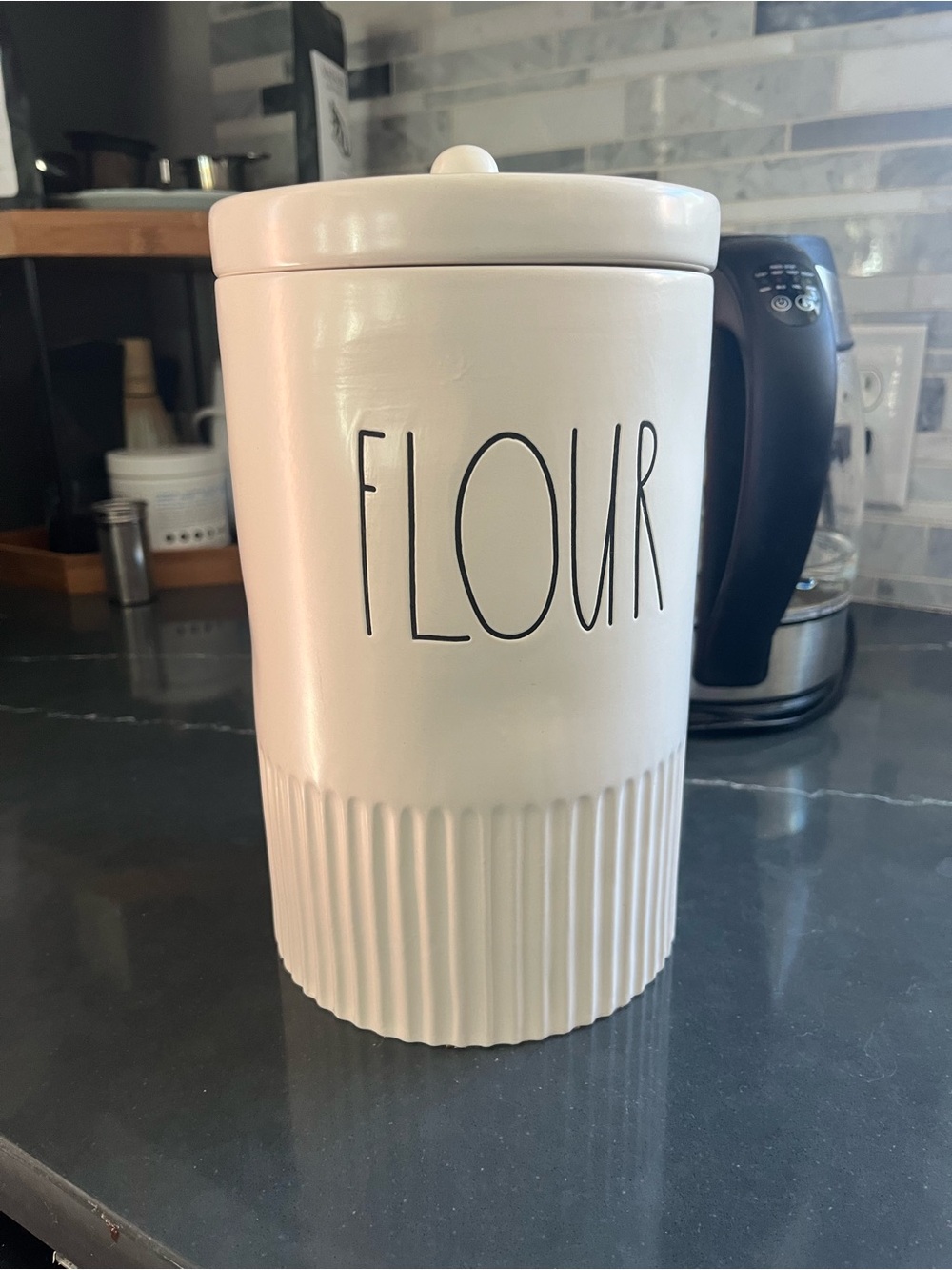 Rae Dunn flour canister/container